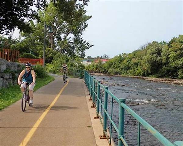 Biking Trails In Riverside Park With River Views