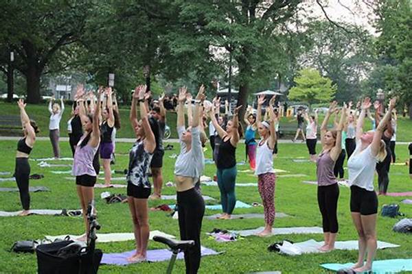 Outdoor Yoga And Fitness Classes In Riverside Park