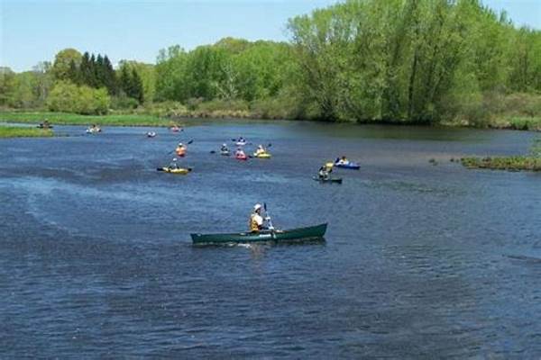 Riverside Park With A Canoe Ride For Water Sports