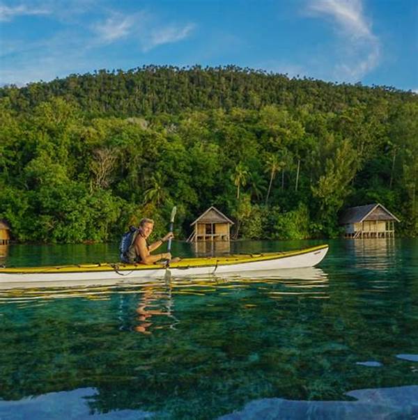 Raja Ampat Natural Tourist Destination Kayaking Admired Worldwide